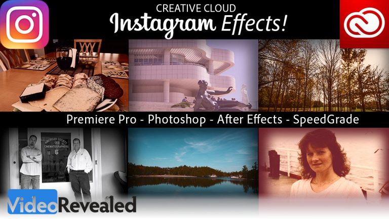 Instagram Effects for Creative Cloud including Premiere Pro and Photoshop.