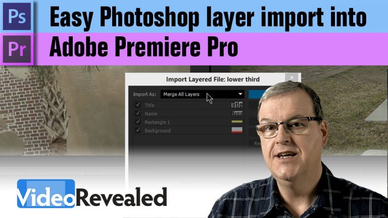 Easy Photoshop layer import into Adobe Premiere Pro