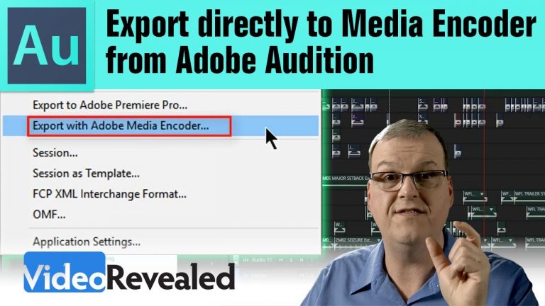 Export directly to Adobe Media Encoder from Adobe Audition