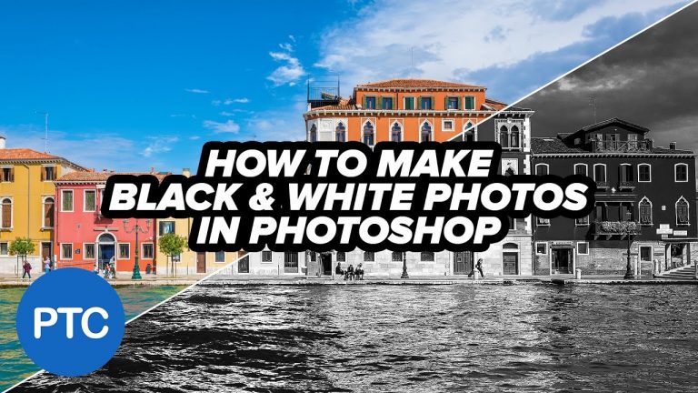 How To Make BLACK and WHITE Photos In PHOTOSHOP – Two Easy Conversion Techniques