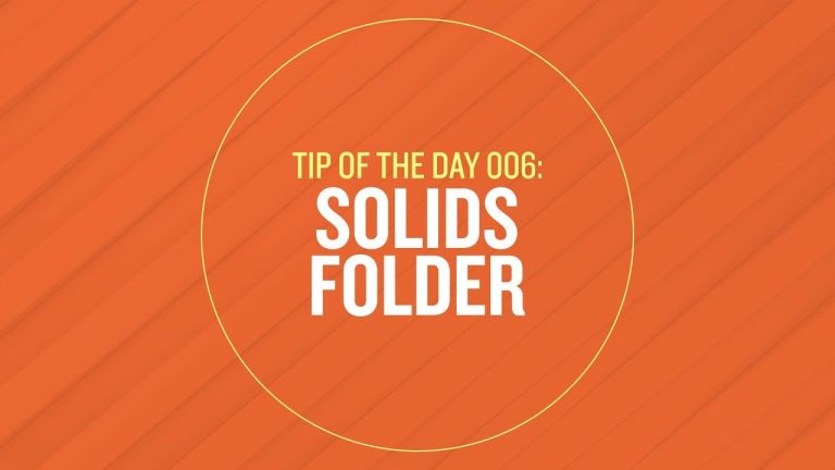 Tip 006 – Solids Folder in After Effects