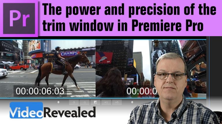 The power and precision of the trim window in Adobe Premiere Pro