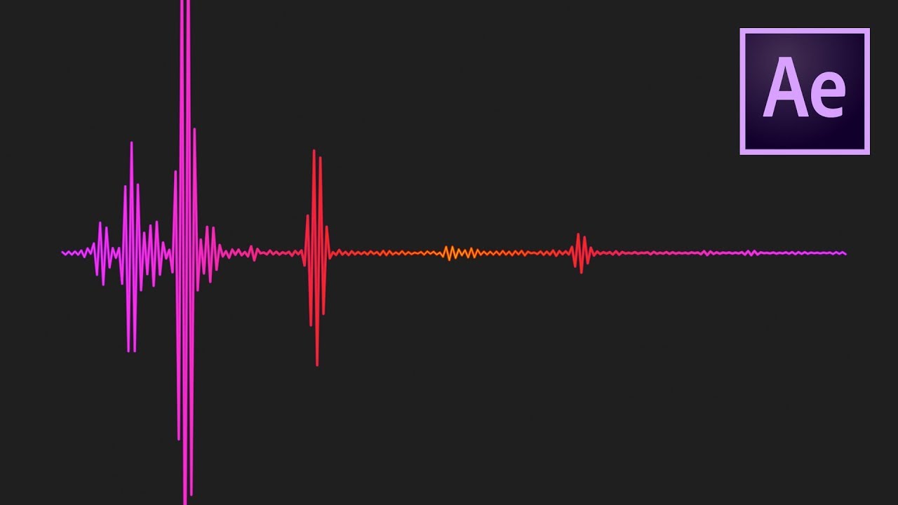 Audio Waveform Visualization Effect After Effects ADOBE Lessons