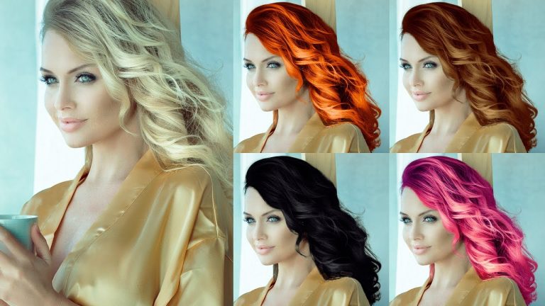 How to Change Hair Color (Blonde to other colors) Photoshop Tutorial