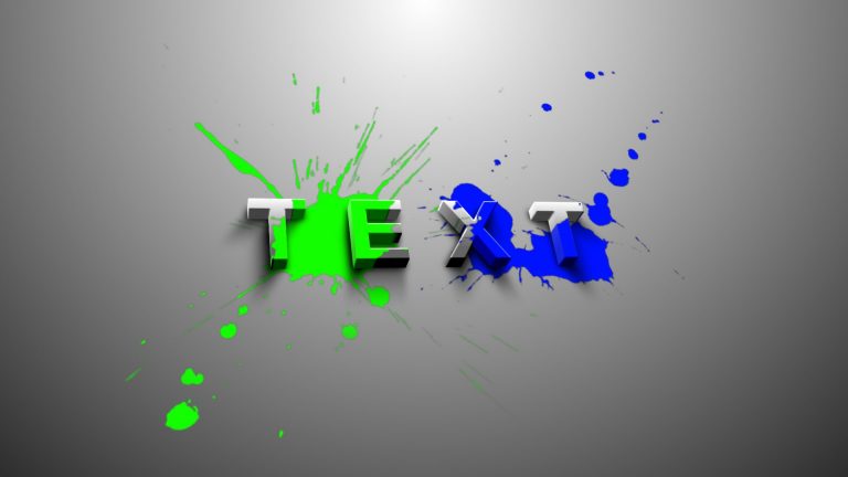 After Effects Tutorial: 3D Splatter Text Effects