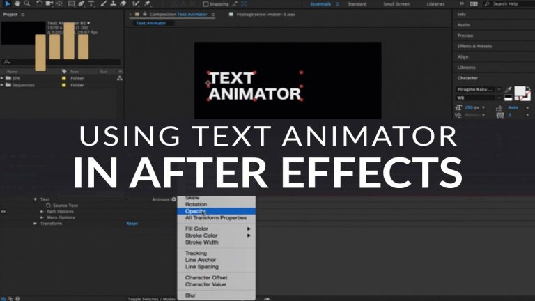 The Basics of Text Animators in After Effects