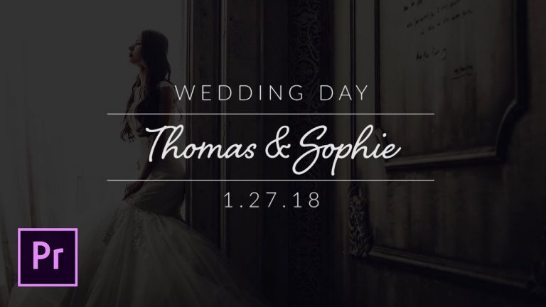 Create Minimal Wedding Titles in Adobe Premiere Pro – Tutorial