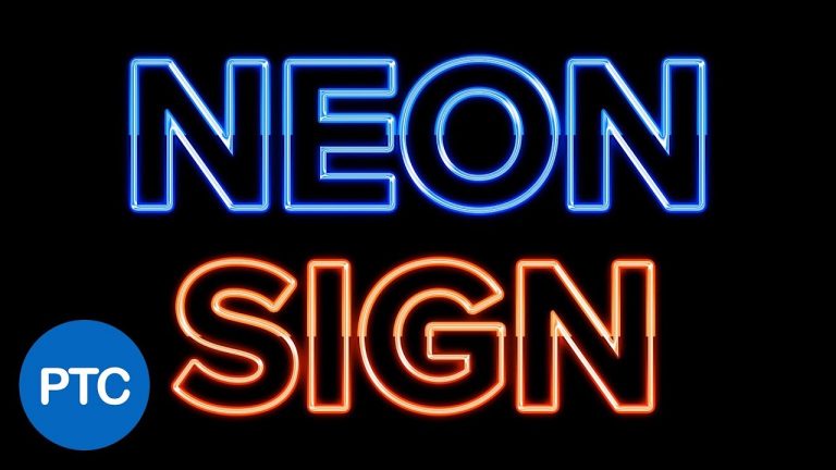 Photoshop Tutorial: How to Create a Glowing NEON Sign Text Effect Using Layer Styles