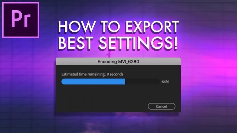 How to Export a Video in Adobe Premiere Pro (Best Settings for Youtube, Facebook 1080p 4K) (CC 2018)