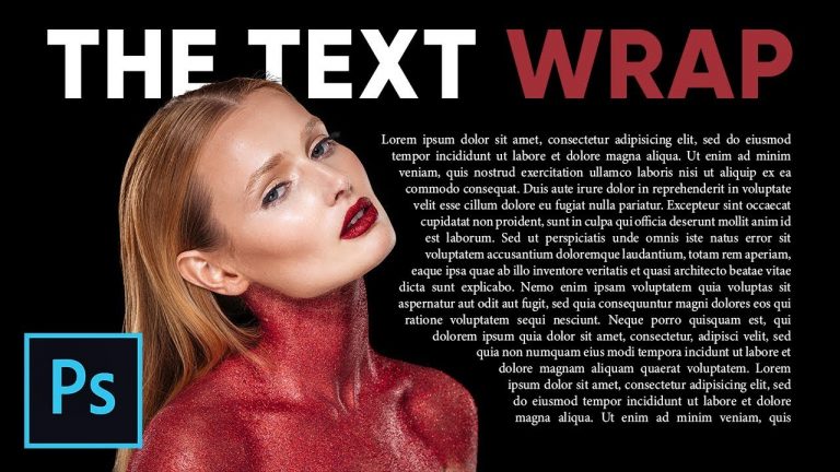 How to Wrap Text Around Image Like Magazines in Photoshop