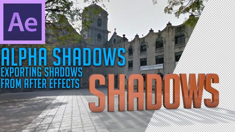 Exporting Shadows with Transparency from After Effects