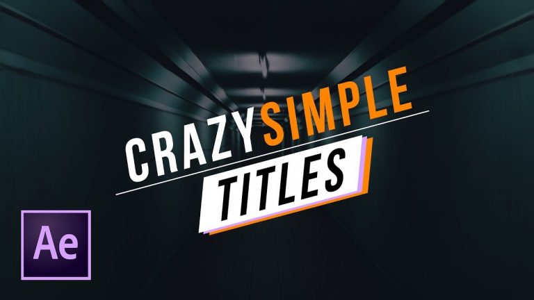 Quickly Create 3 Simple Titles For Your Video | After Effects Tutorial