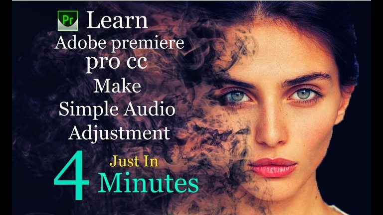 Adobe Premiere Pro CC tutorials for beginners | Make simple audio adjustments