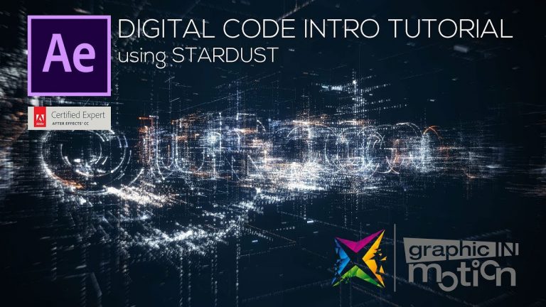 Digital Code Intro using STARDUST- After Effects Tutorial