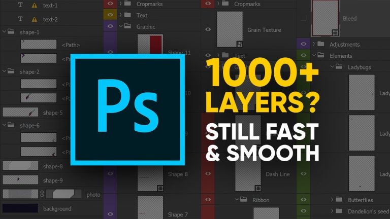 Run Photoshop FAST with 1000+ Layers! Easy Trick